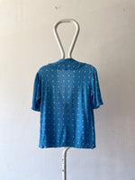 summer top - floret blue