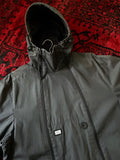 Early 00s Nike double zip parka. Black