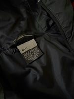 Early 00s Nike double zip parka. Black