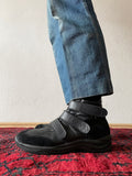 original german military leather pilot boots / sz 27-28cm