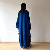 two-tone drape kaftan dress