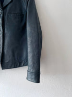 90's grayish blue leather