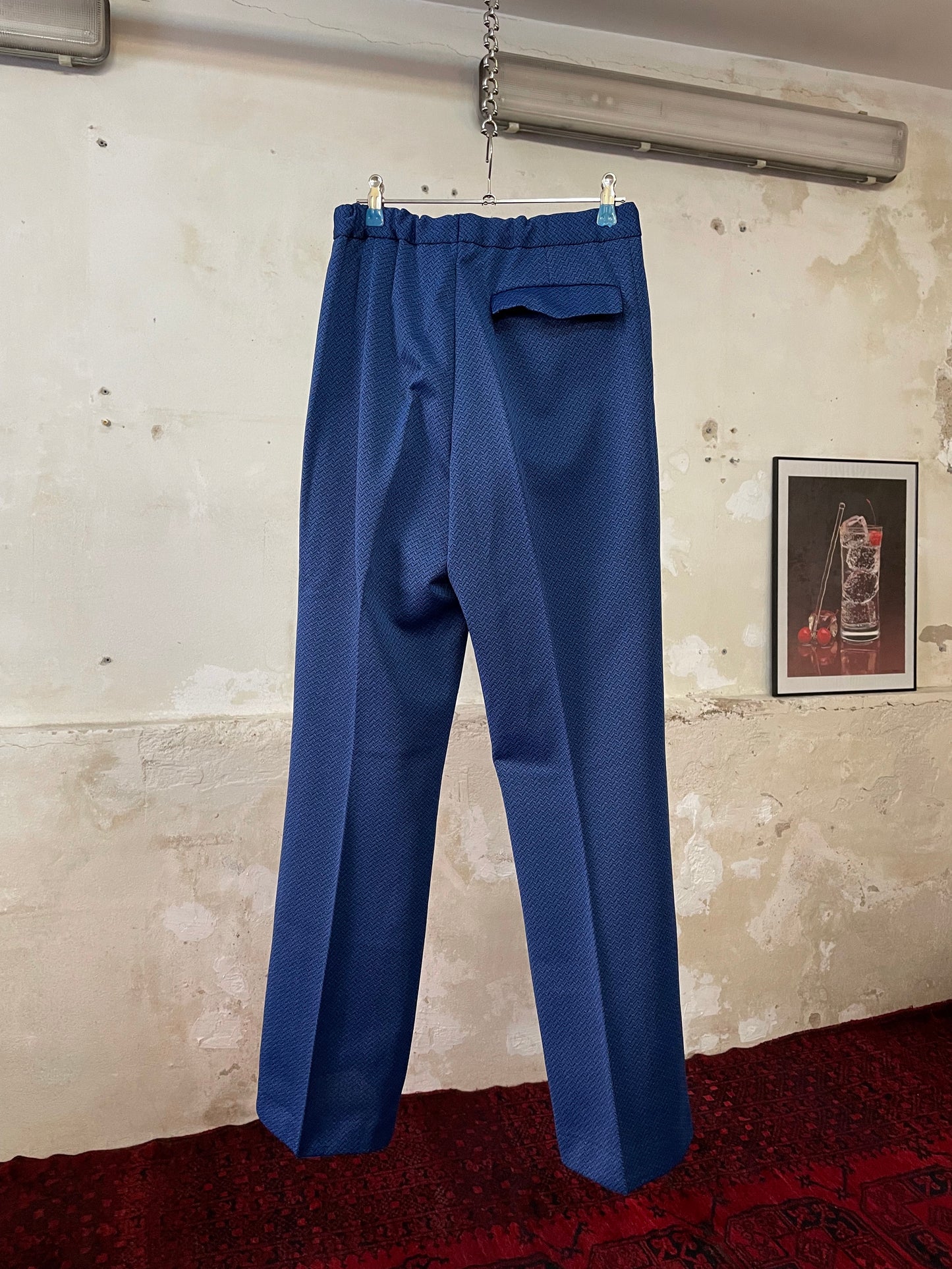 1970s Blue flare trouser. East germany.