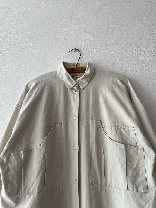 80's Big Pocket cotton shirt.