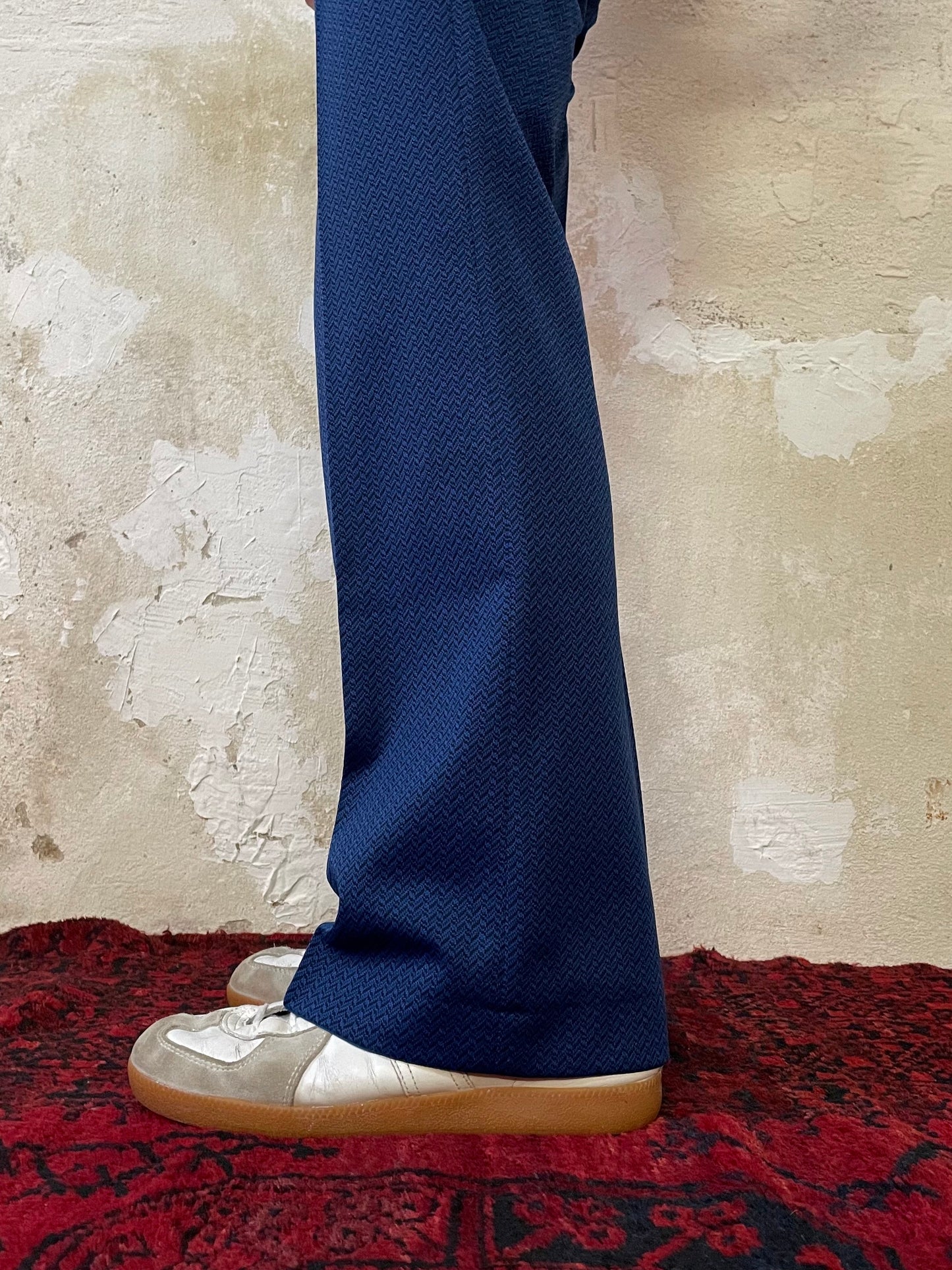 1970s Blue flare trouser. East germany.