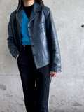 90's grayish blue leather