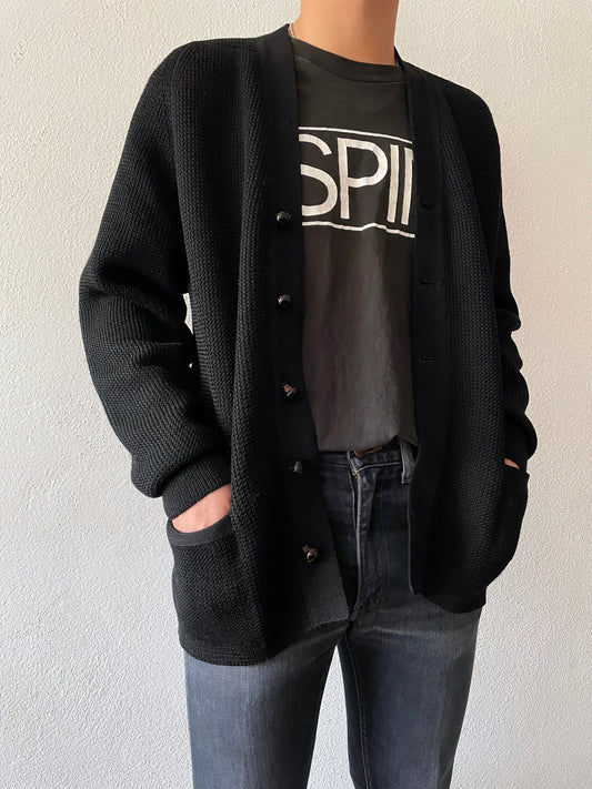 60's JAEGER WOOL BLACK