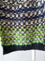 geometric knit scarf