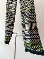 geometric knit scarf