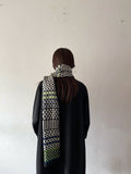 geometric knit scarf