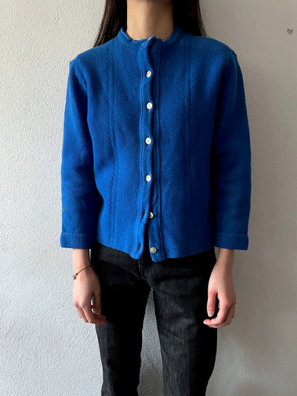60-70's wool cardigan