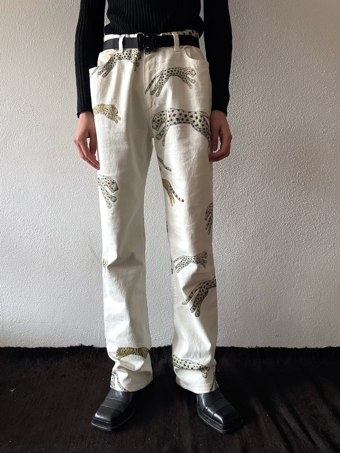 90s robert cavalli tiger pants