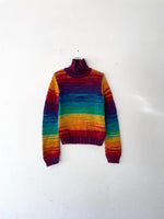 rainbow wool sweater