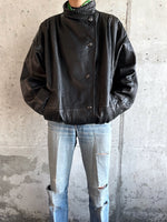 80's leather jacket made in Italy