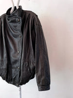 80's leather jacket made in Italy