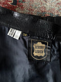 80's Germany leather trouser, full-thigh pockets
