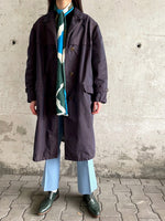 60's Italy cotton gabardine waterproof coat