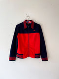 70's adidas red navy