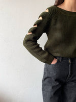 cutting sleeve sweater