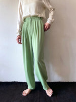 90's Pistachio tuck trouser